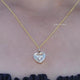 Bezel Set Heart Shaped Lab Diamond Solitaire Pendant