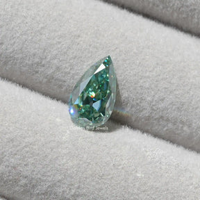 [Blue Green Pear Cut Loose Stone]-[Golden Bird Jewels]