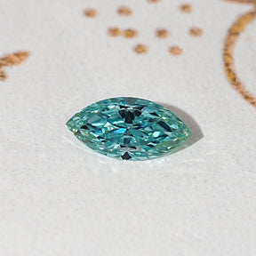 Blue Marquise Cut Moissanite Loose Stone