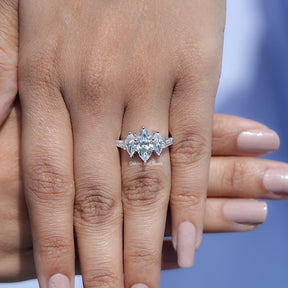 Marquise Lab Grown Diamond Five Stone Ring