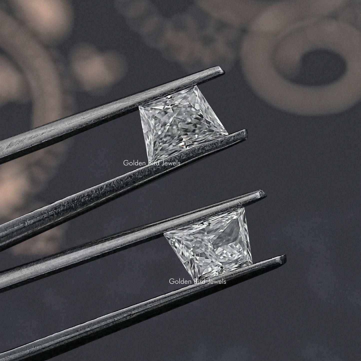 Brilliant Trapezoid Cut Lab Diamond Pair