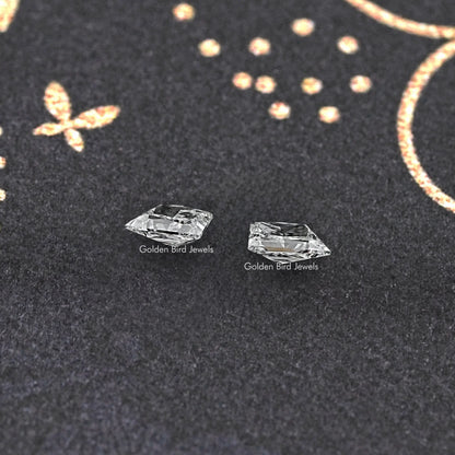 Brilliant Trapezoid Cut Lab Diamond Pair