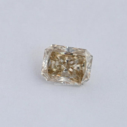 View Of  Brown Radiant Cut Loose Moissanite 