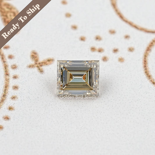 3,45 Karat Carre Schliff Moissanit loser Stein