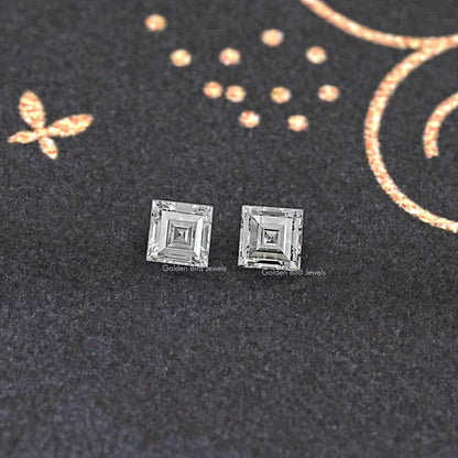 Carre Cut Lab Diamond Matching Pair