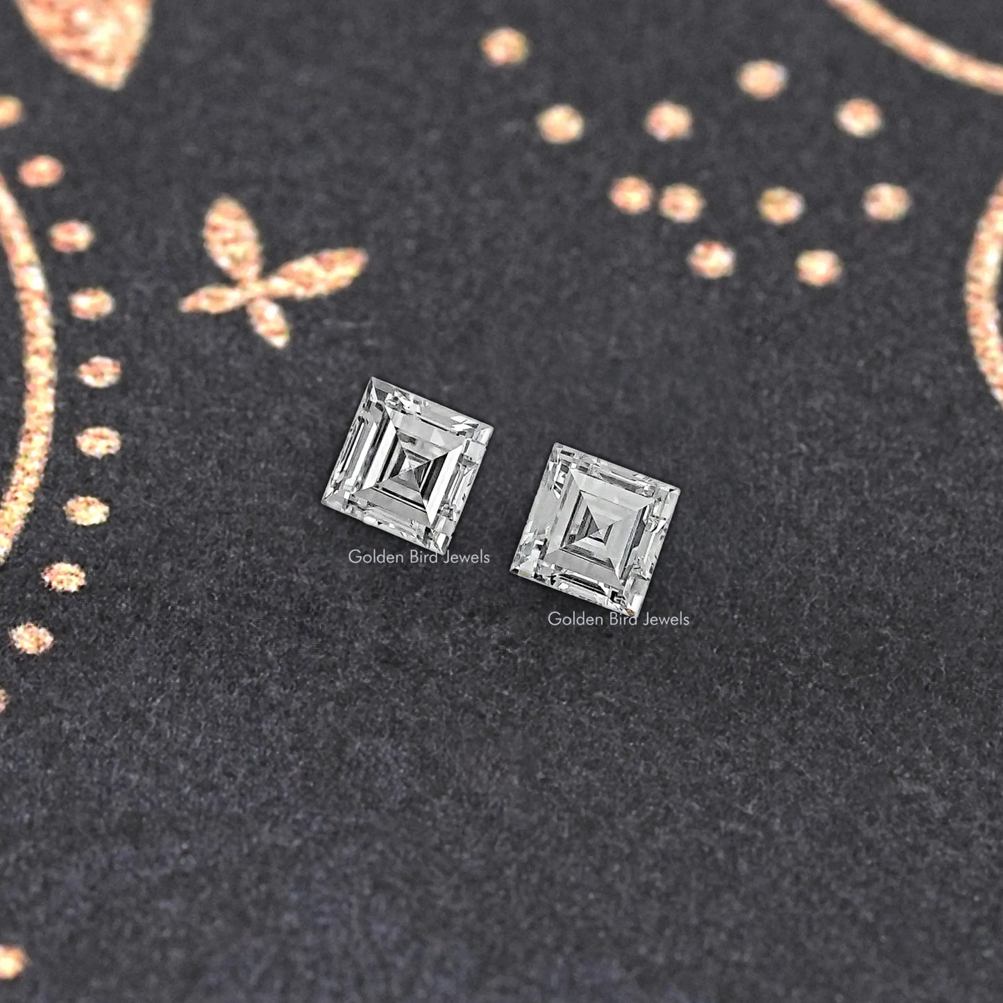 Carre Cut Lab Diamond Matching Pair