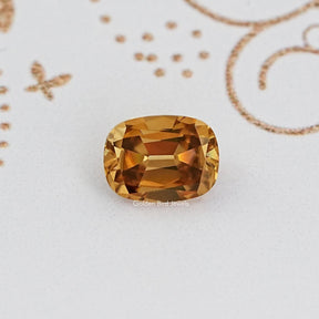 Champagne Old Mine Cut Cushion Loose Moissanite
