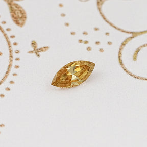 Champagne Old Mine Marquise Loose Moissanite