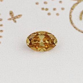 Champagne Old Mine Oval Loose Moissanite