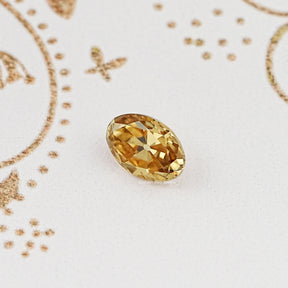 Champagne Old Mine Oval Loose Moissanite