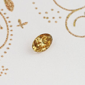 Champagne Old Mine Oval Loose Moissanite