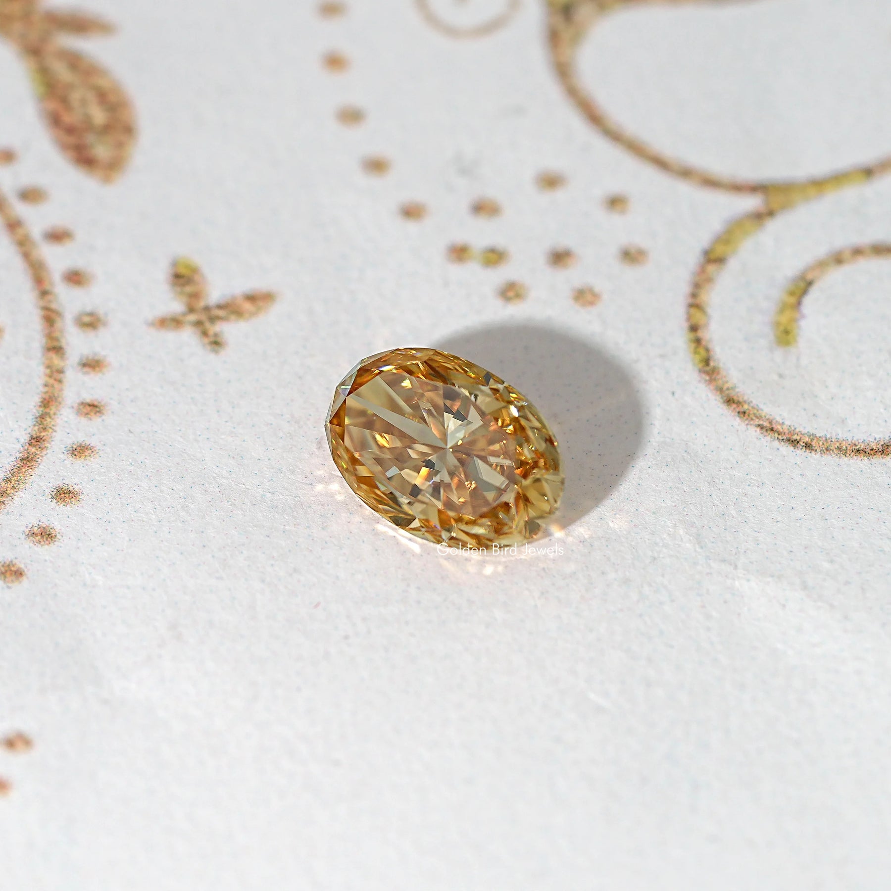 Champagne Oval Moissanite Loose Stone