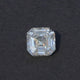 Front View Of Asscher Cut Loose Stone In White Gold 