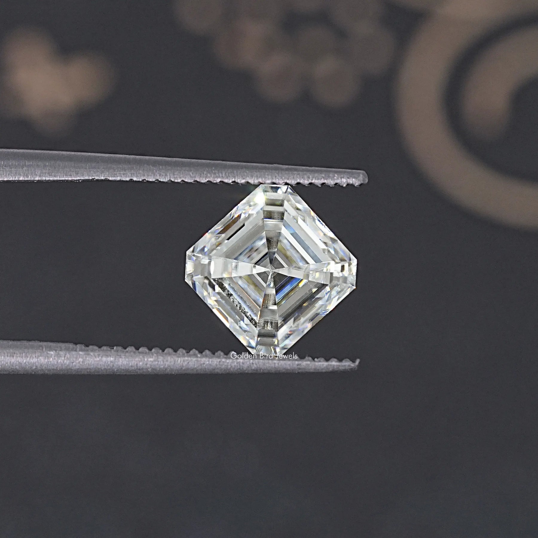 Colorless Asscher Moissanite Loose Stone