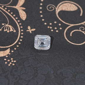 Colorless Old Mine Asscher Cut Loose Moissanite