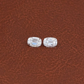 Colorless Old Mine Cushion Moissanite Loose Pair