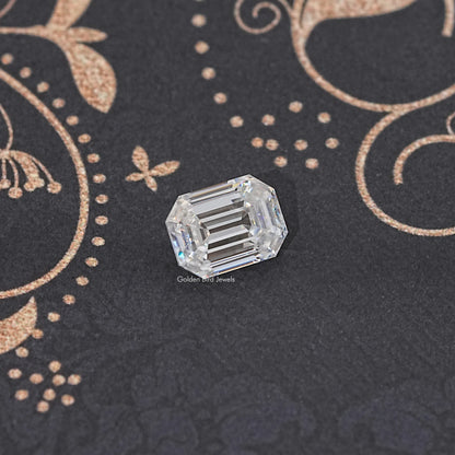 Front View Of Old Mine Pear Cut Loose Moissanite Stone