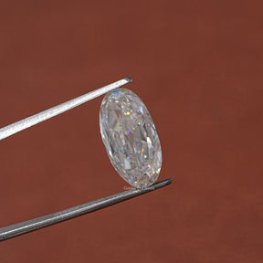 In Tweezer View Of Moval Cut Loose Moissanite