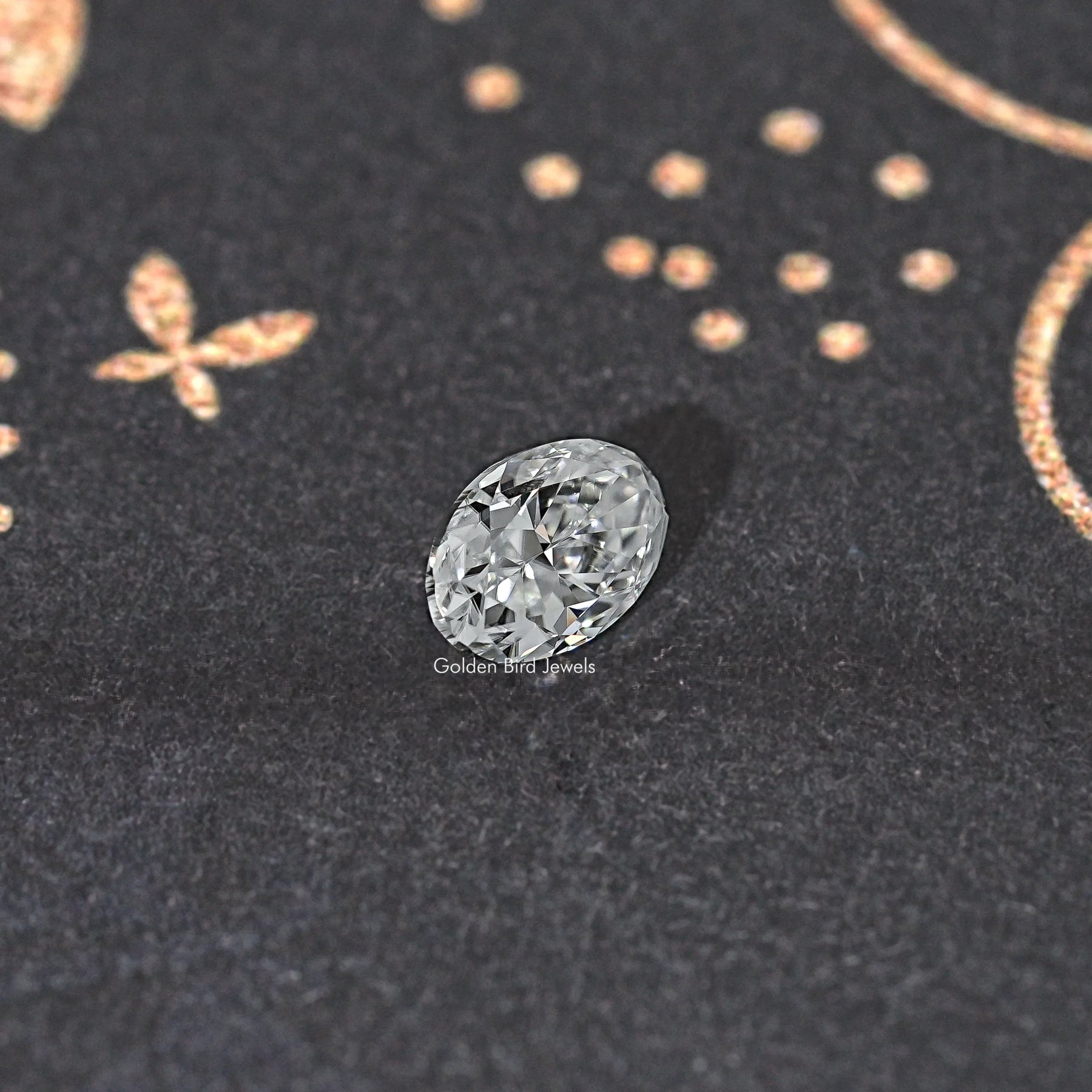 Crushed Ice Oval Loose Moissanite