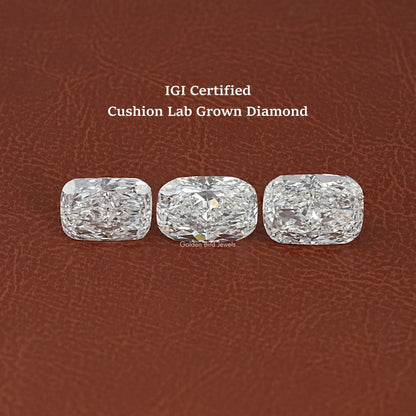 Elongated Cushion Cut Lab Loose Diamond