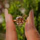 Old Mine Cushion Cut Decorative Moissanite Prong Set Ring