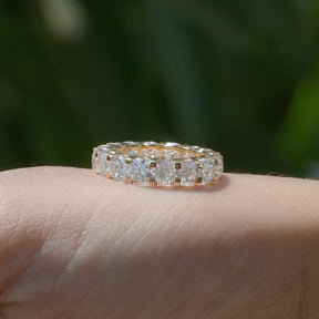 Cushion Cut Full Eternity Wedding Band