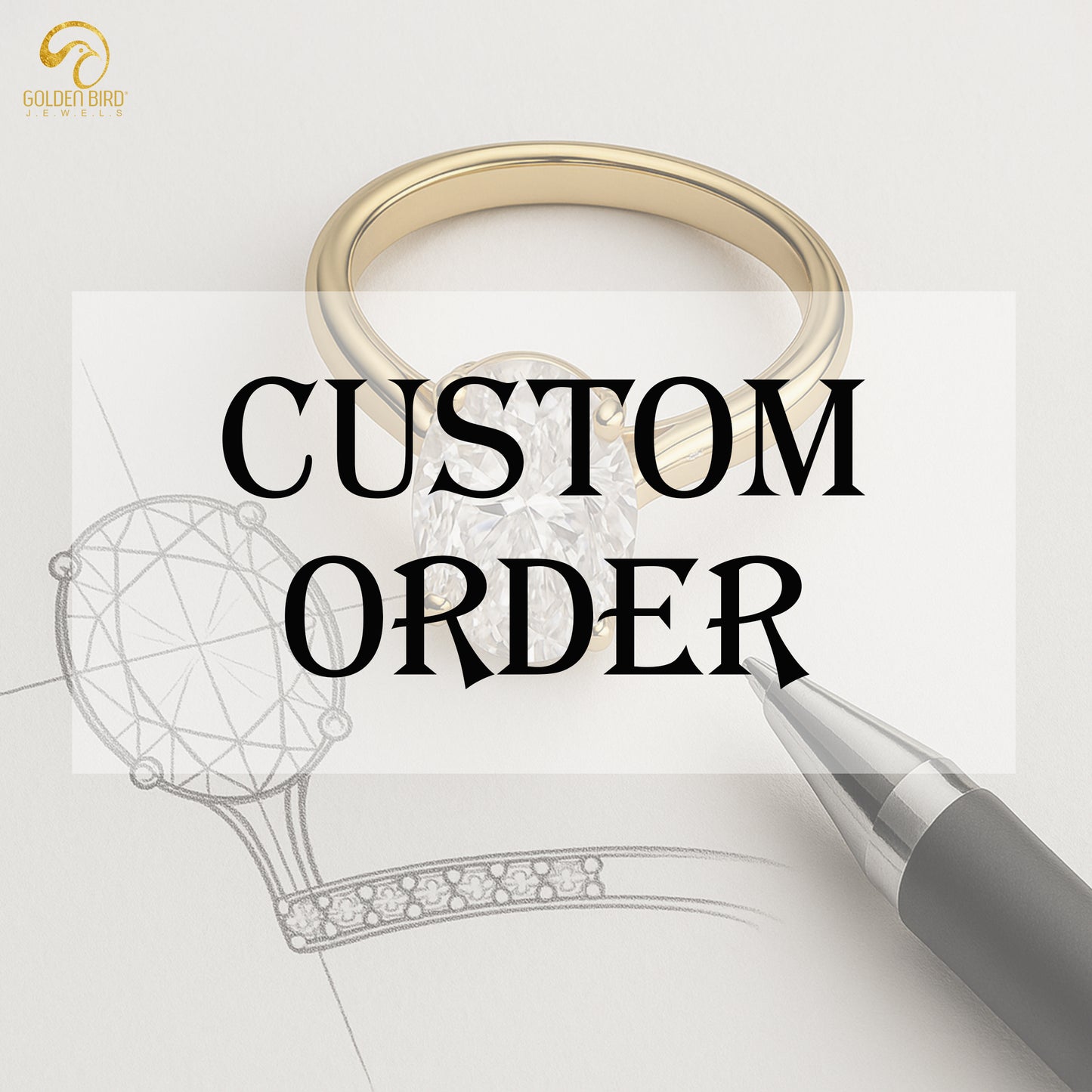 Custom order for Pink Marquise cut Ring