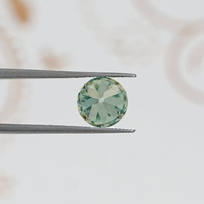 Cyan Blue Old European Round Loose Moissanite