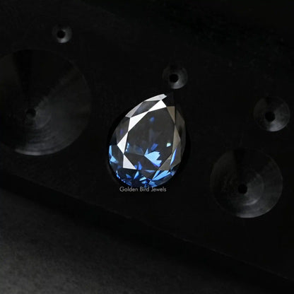 [Pear Shaped Loose Moissanite Stone]-[Golden Bird Jewels]