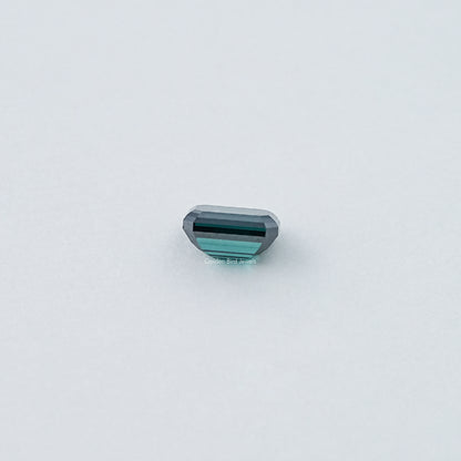 Dark Green Old Mine Emerald Cut Loose Moissanite