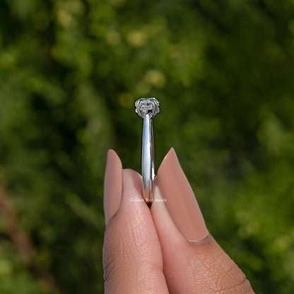 Dutch Marquise Moissanite East West Solitaire Ring