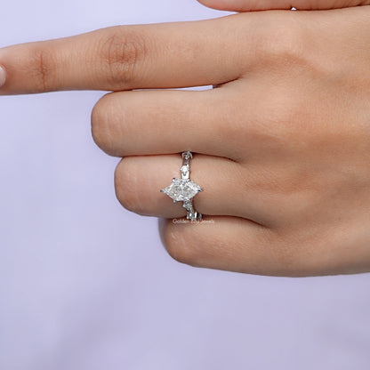 Close view of Dutch Marquise Cut Ring