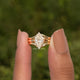 Dutch Marquise Moissanite Engagement Ring Set