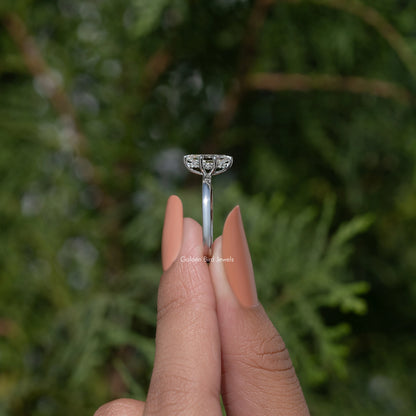 Dutch Marquise Cut Hidden Halo Engagement Ring