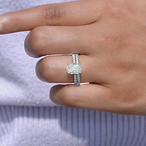 Elongated Cushion Cut Lab Grown Diamond Ring