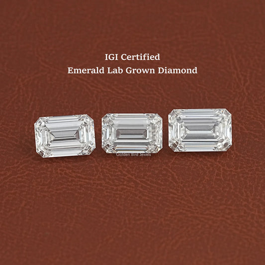 IGI Certified Lab Diamond Emerald Shape