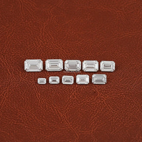 Detailed View Of Emerald Cut Lab Grown Loose Diamond