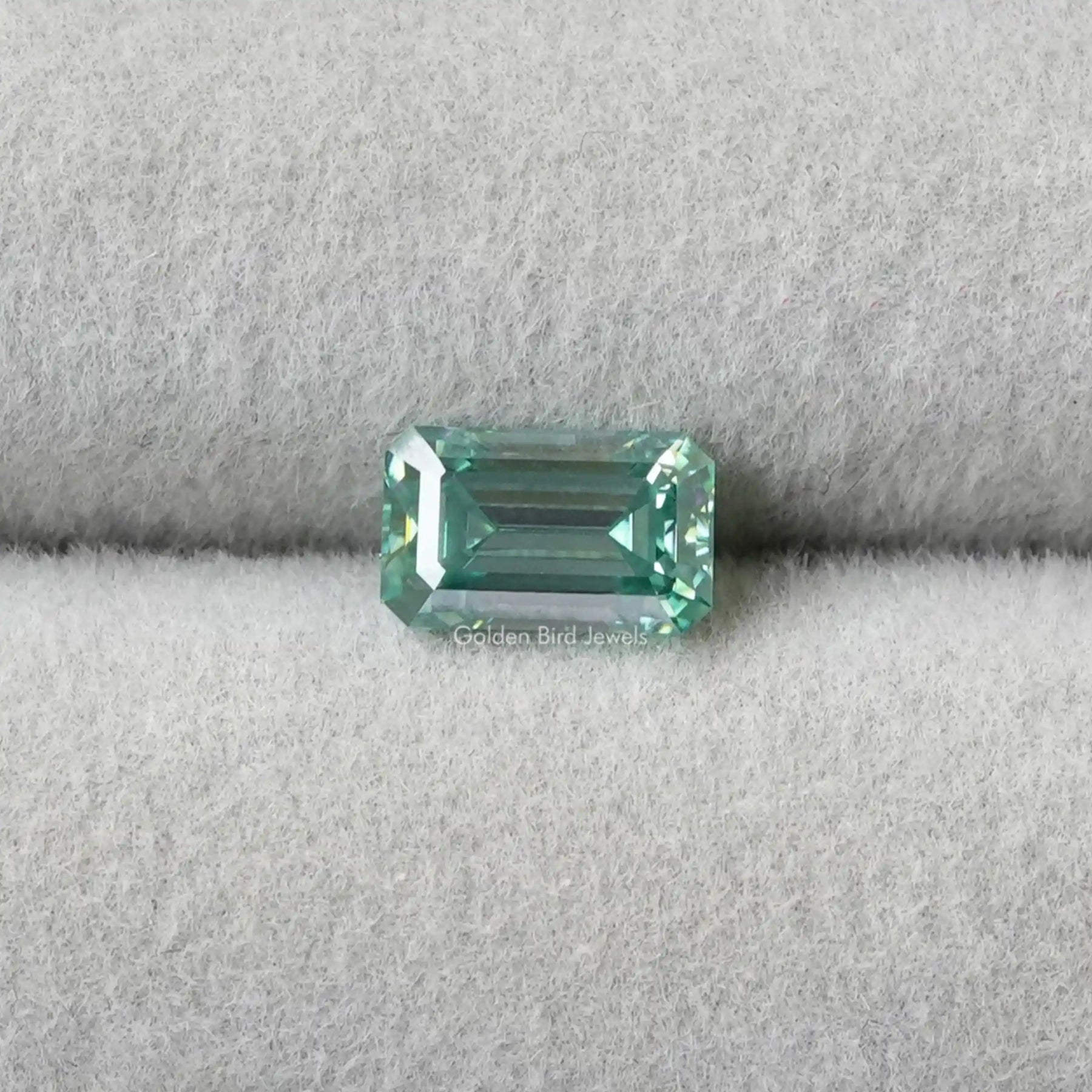 [Moissanite Emerald Cut Loose Stone]-[Golden Bird Jewels]