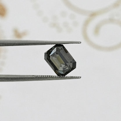 Gray Emerald Loose Moissanite
