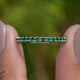 May Birthstone Emerald Green Round Eternity Band