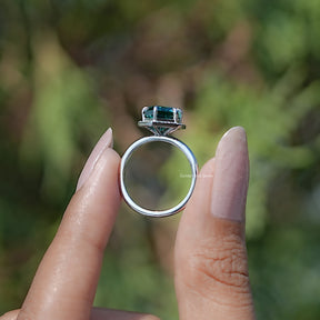 Niederländischer Marquise Moissanit Halo-Verlobungsring