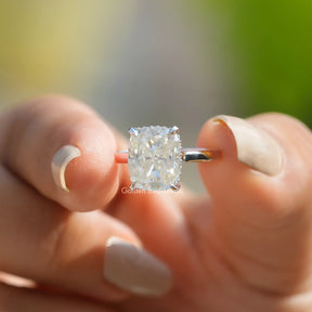 Elongated Cushion schneiden Labor diamant Ring 