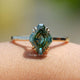 Fancy Cut Moissanite Solitaire Ring