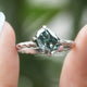 Cushion Cut Twist Shank Moissanite Ring