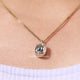 Old Mine Cushion Cut Bezel Set Moissanite Pendant