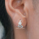 Round Shaped Lab Grown Diamond Huggie Earrings