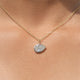 Moissanite Pear Shaped Bezel Solitaire Pendant