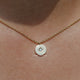 North Star Round Cut Lab Diamond Medallion Pendant