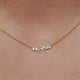 Baguette Cut Lab Diamond Minimalist Necklace