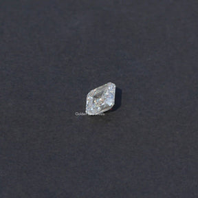 [Side view of asscher cut loose moissanite]-[Golden Bird Jewels]